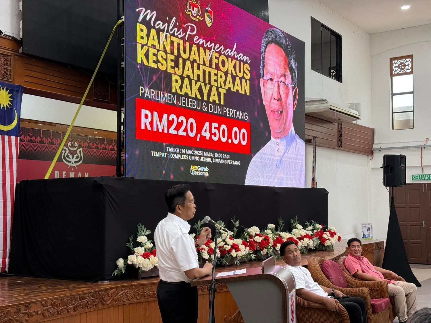 RM220,450 Untuk Rakyat Jelebu Minggu Ini – Jalaluddin