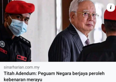 Kes Najib: Kebenaran Merayu Prosedur Biasa, Bukan Bermaksud Kalah