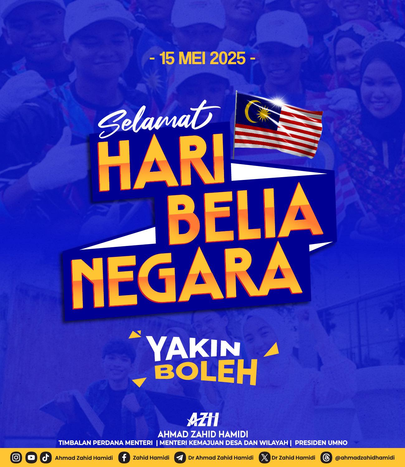 Belia Pencorak Masa Depan Negara, Terus Melangkah Dengan Yakin – Ahmad Zahid