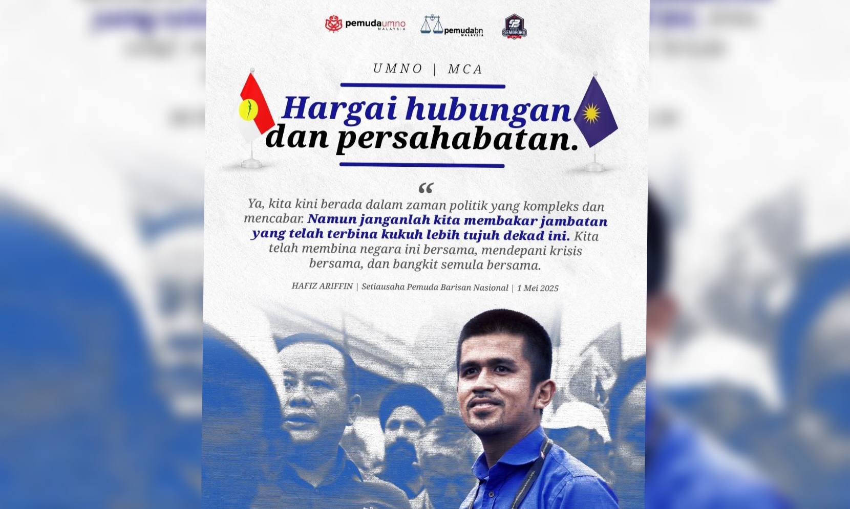Pemuda BN Ajak MCA Ke Meja Rundingan, Pertahan Muafakat