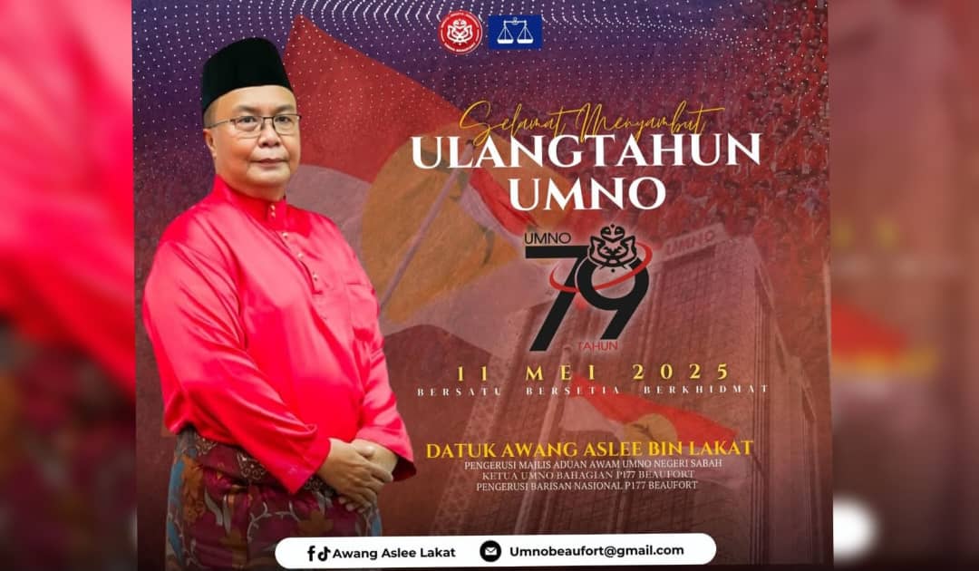 UMNO Terus Teguh di Usia 79 Tahun, Awang Aslee Seru Ahli Parti Kekal Bersetia