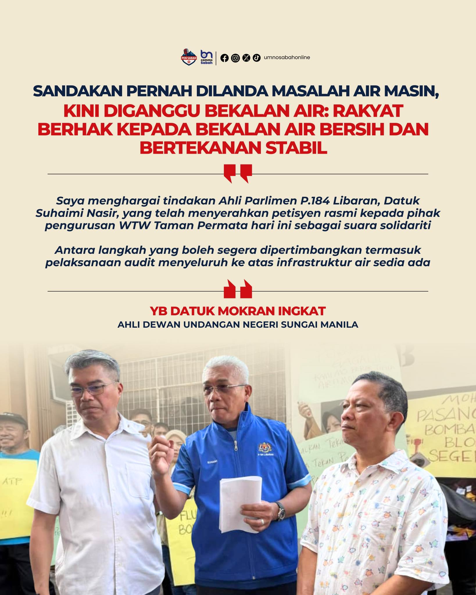 Isu Air Sabah Bukan Lagi Soal Pembangunan, Tetapi Soal Kemanusiaan