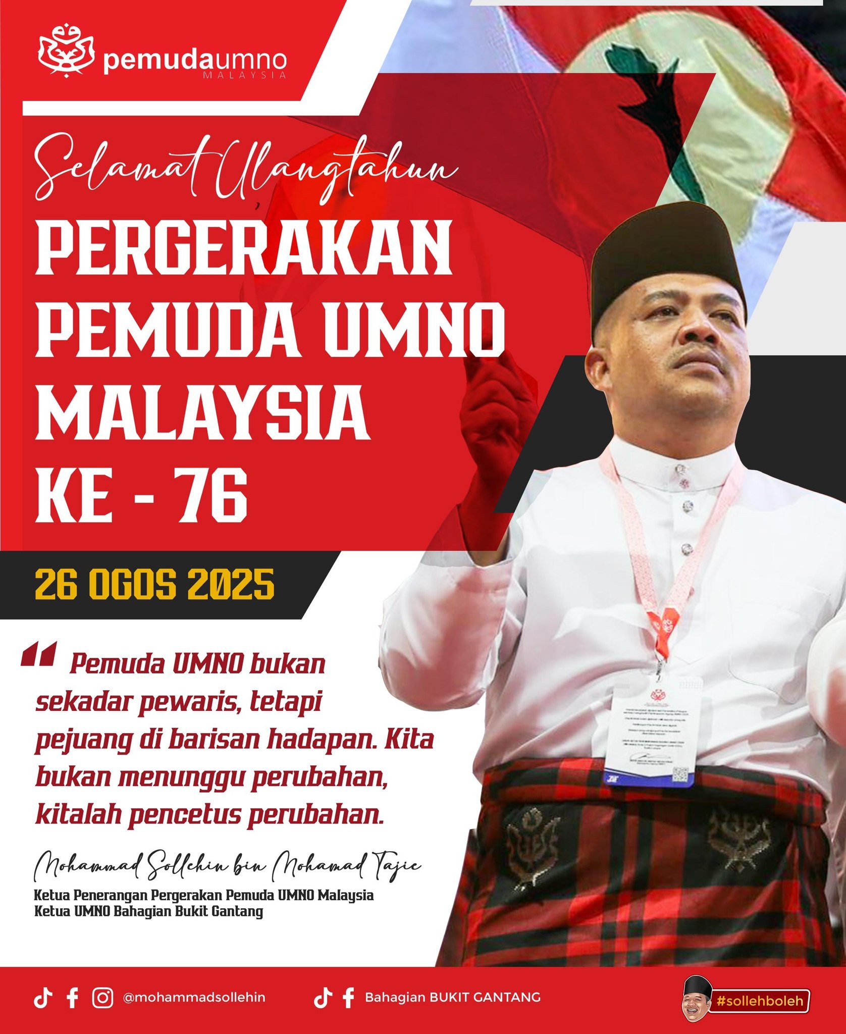 Pemuda UMNO Pelopor Utama Dalam Medan Perjuangan