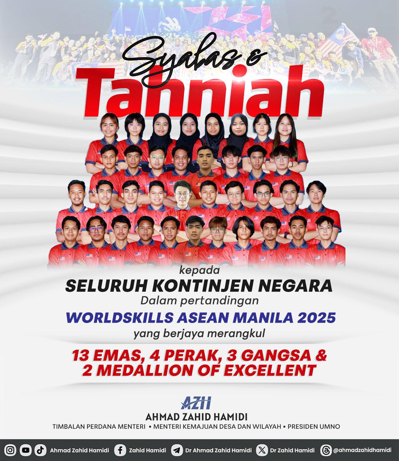 Hari Kemerdekaan: Anak Muda TVET Hadiahkan Malaysia 13 Emas Di WorldSkills ASEAN