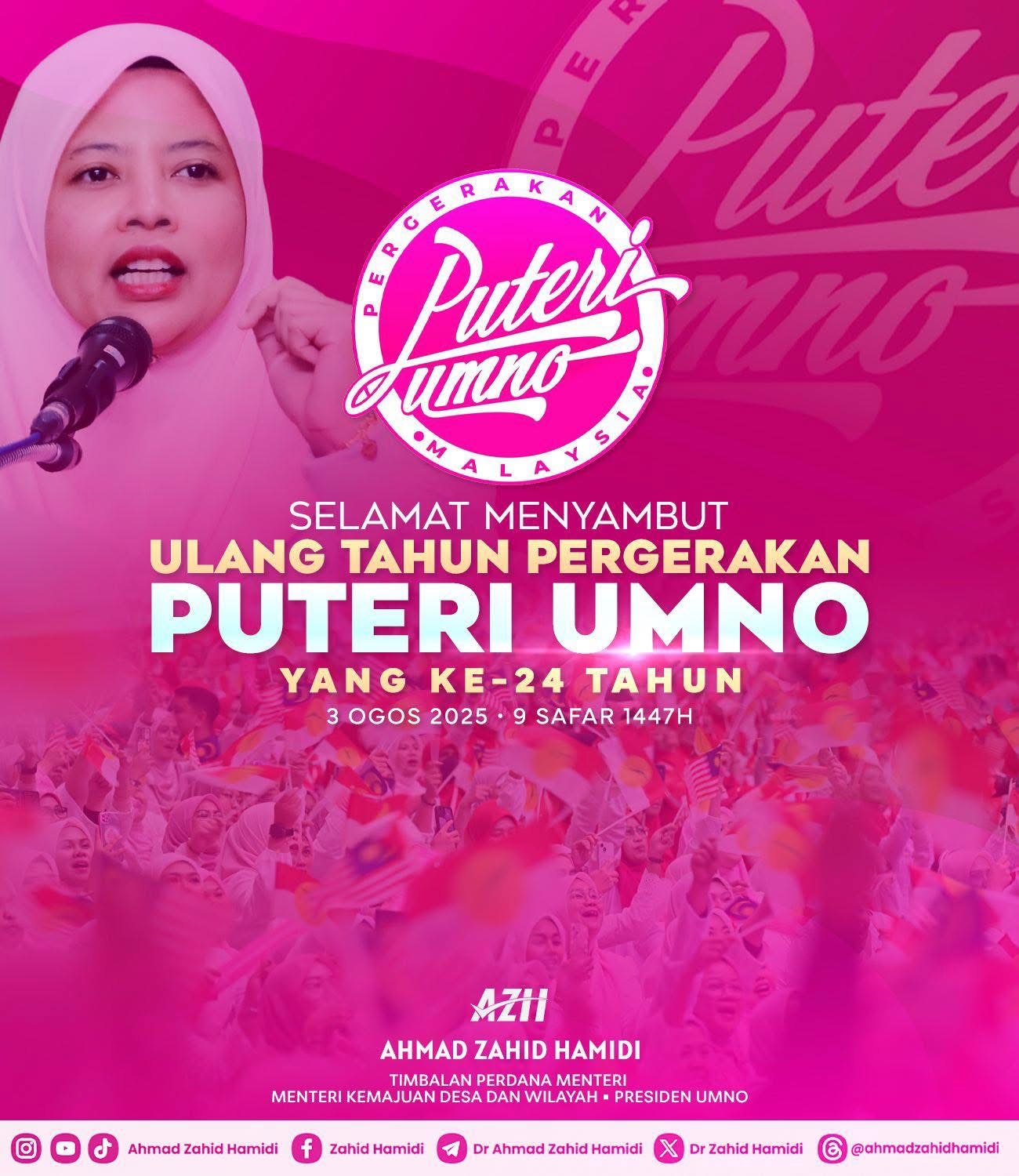Puteri UMNO Nadi Dinamik, Wakili Suara Wanita Muda – Ahmad Zahid