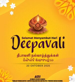 Selamat Hari Deepavali, Ahmad Zahid Seru Kukuhkan Perpaduan Dan Toleransi