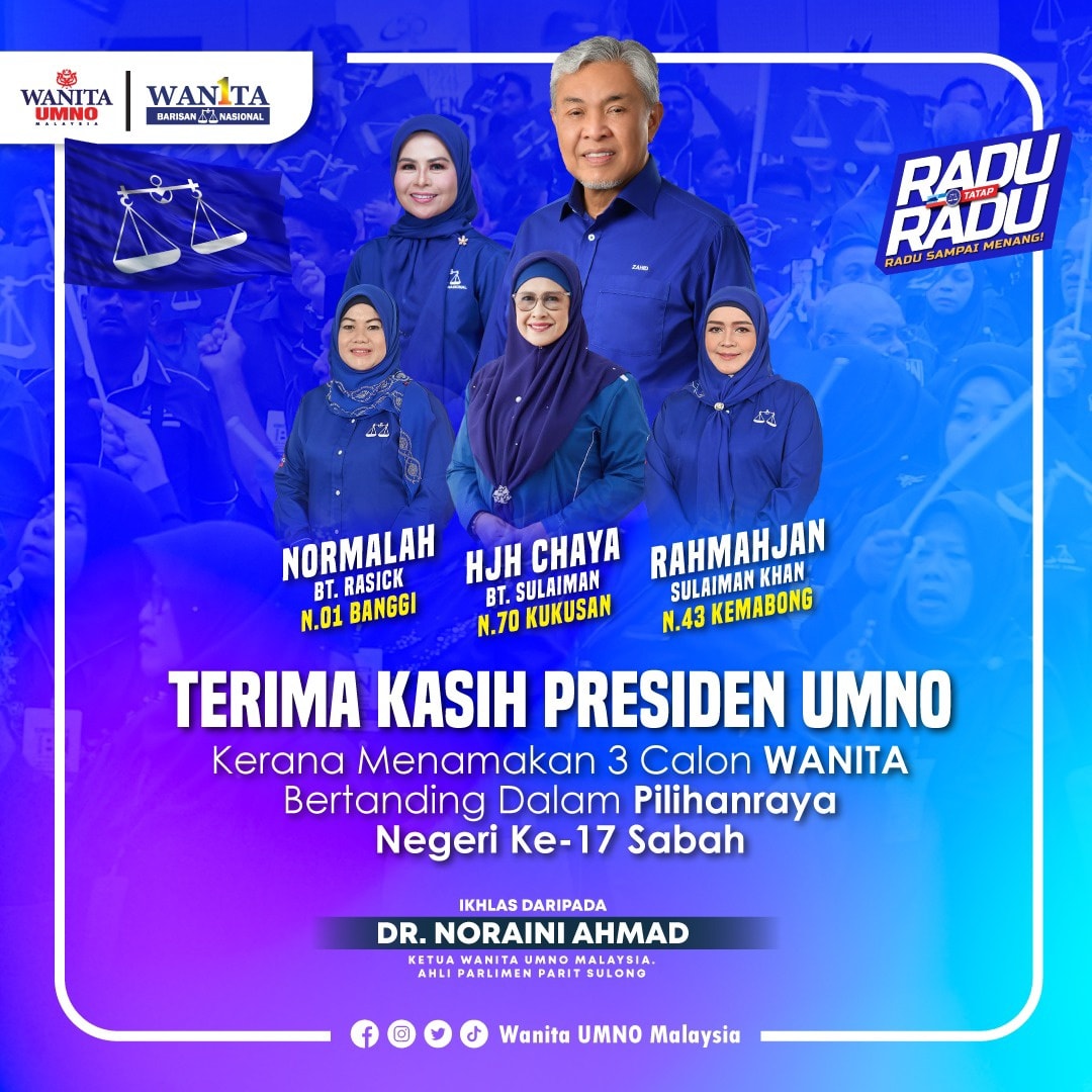 Calon Wanita BN PRN Sabah, Cerminkan Keyakinan Tinggi Kepimpinan Parti – Noraini