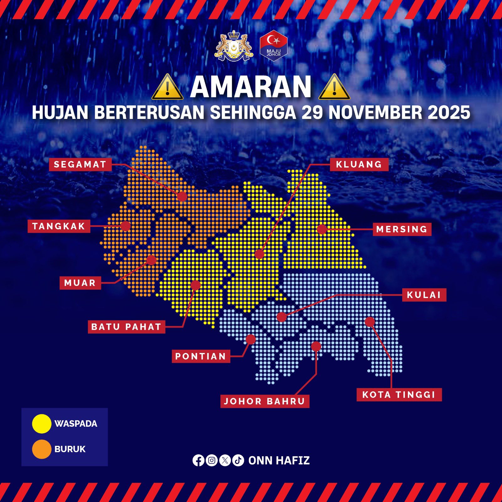 Johor Siap Siaga Hadapi Risiko Banjir, MB Seru Rakyat Peka Demi Keselamatan