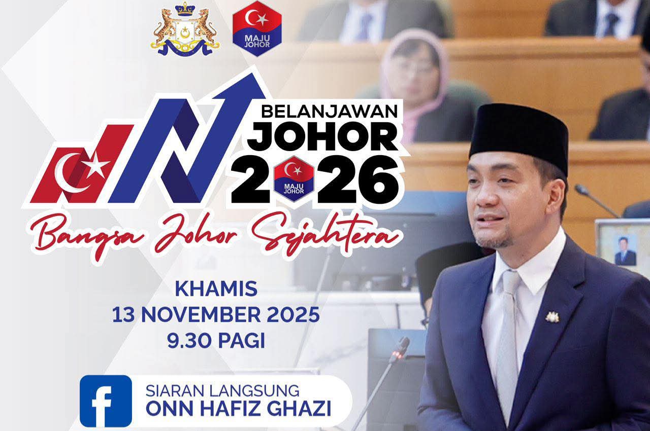 Onn Hafiz Bentang Belanjawan Johor 2026 ‘Bangsa Johor Sejahtera’ Khamis Ini