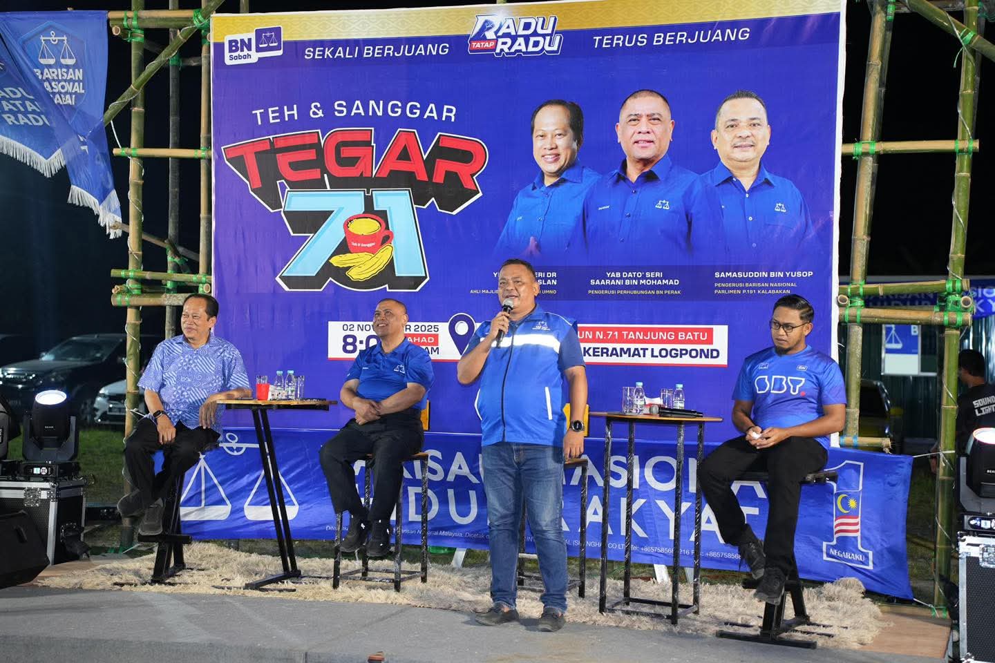 PRN Sabah: TEGAR71 Bukti Keakraban BN Dengan Rakyat – Samasuddin Yusop