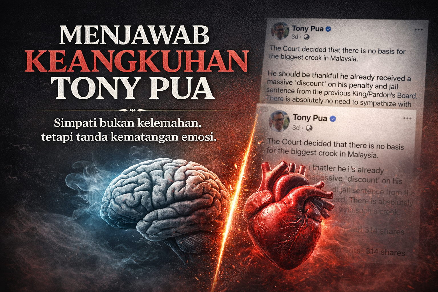 Tony Pua… Kepintaran Atau Keangkuhan Politik?