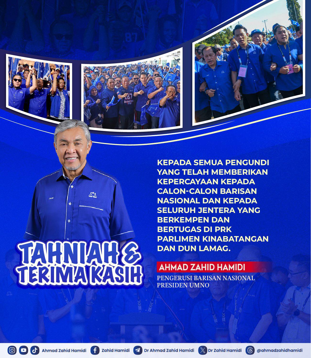 Terima Kasih Kinabatangan & Lamag – Ahmad Zahid