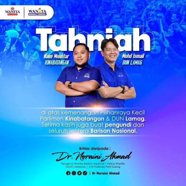 Kemenangan BN Di Kinabatangan Dan Lamag Adalah Amanah Rakyat – Noraini
