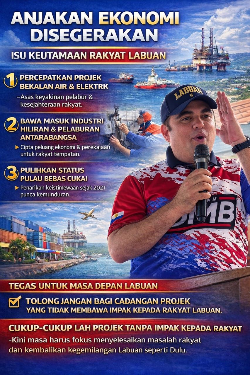 Labuan Perlu Anjakan Ekonomi Segera, Projek Keperluan Asas Mesti Dipercepatkan – Mohd Rafi