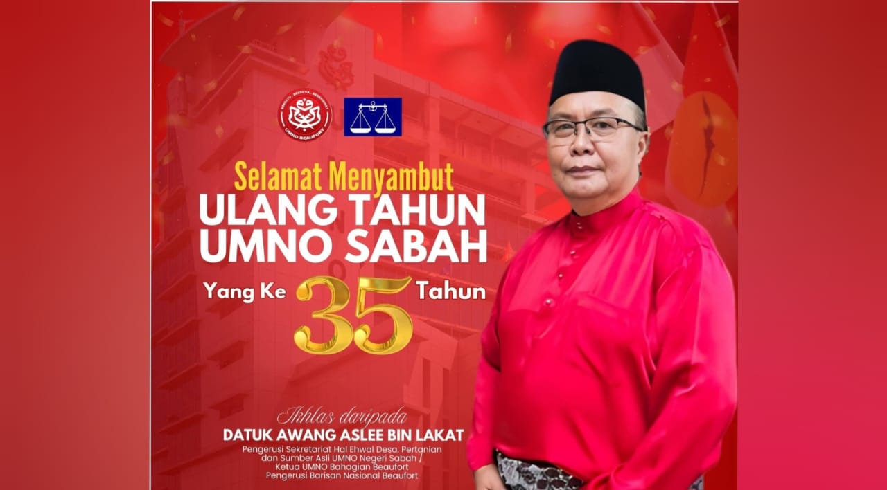 UMNO Sabah 35 Tahun: Awang Aslee Tegaskan Komitmen Perjuangan Demi Rakyat