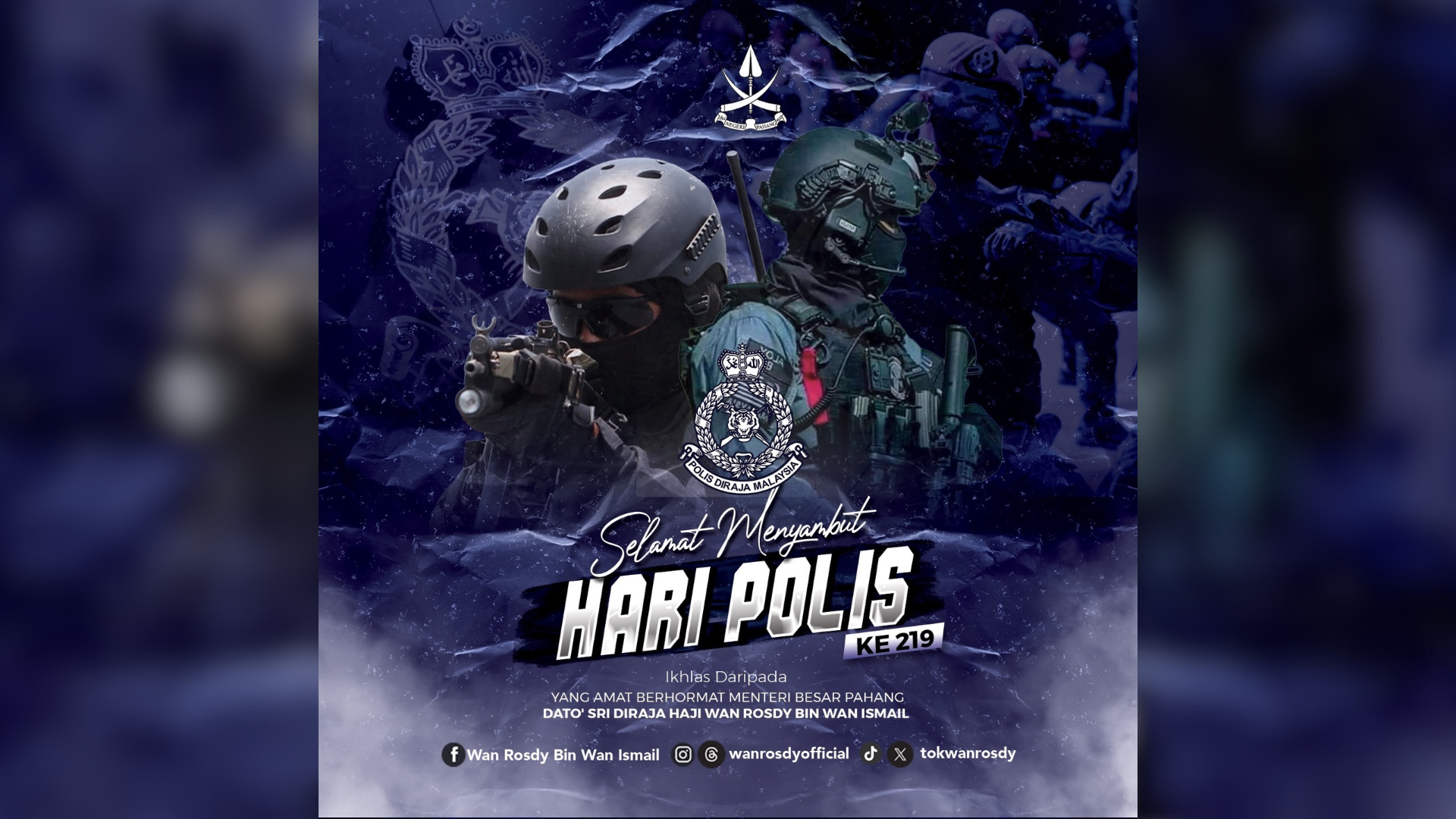 Hari Polis ke-219: Kecekalan, Keberanian Tunjang Kekuatan Pasukan Keselamatan Negara