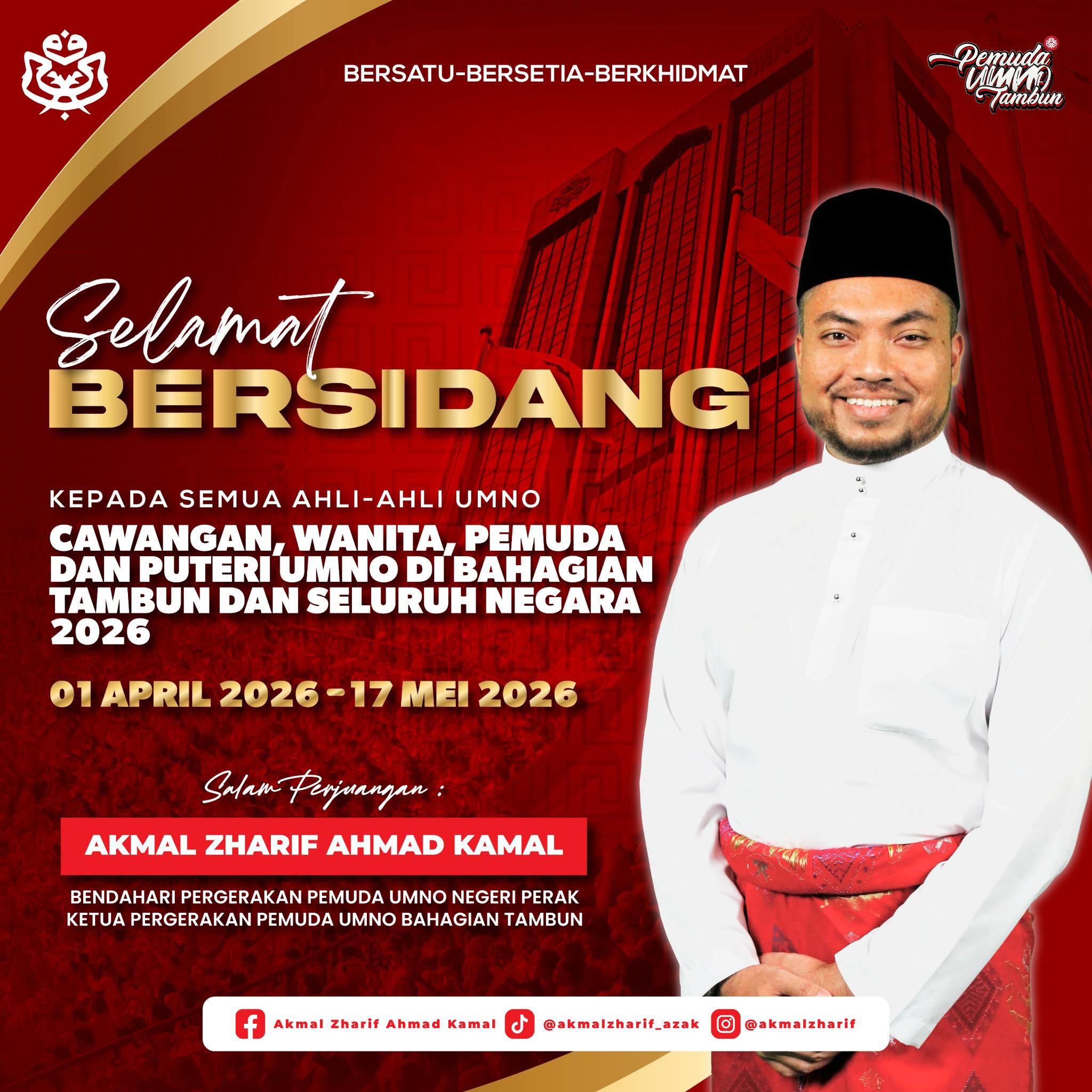 UMNO Perkukuh Akar Umbi, Pemuda Digesa Terus Ke Hadapan – Akmal Zharif