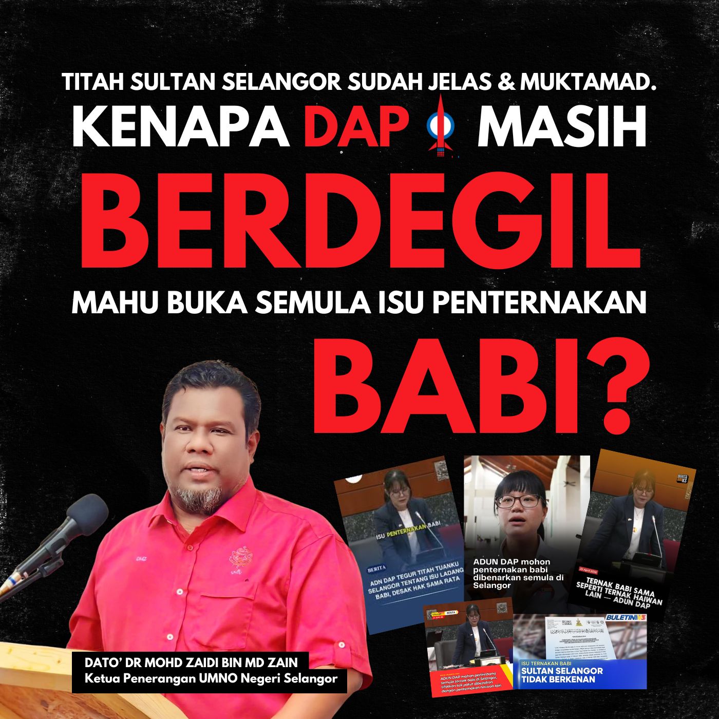 Selangor Perlukan Kepimpinan Matang, Bukan Politik Provokasi – Mohd Zaidi