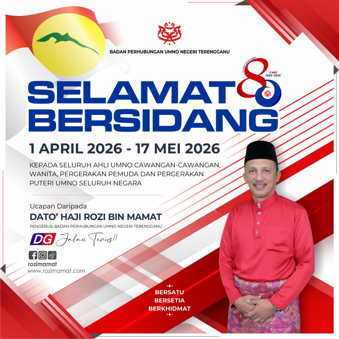 Keikhlasan Teras Kekuatan UMNO, Perjuang Agenda Rakyat – Rozi Mamat