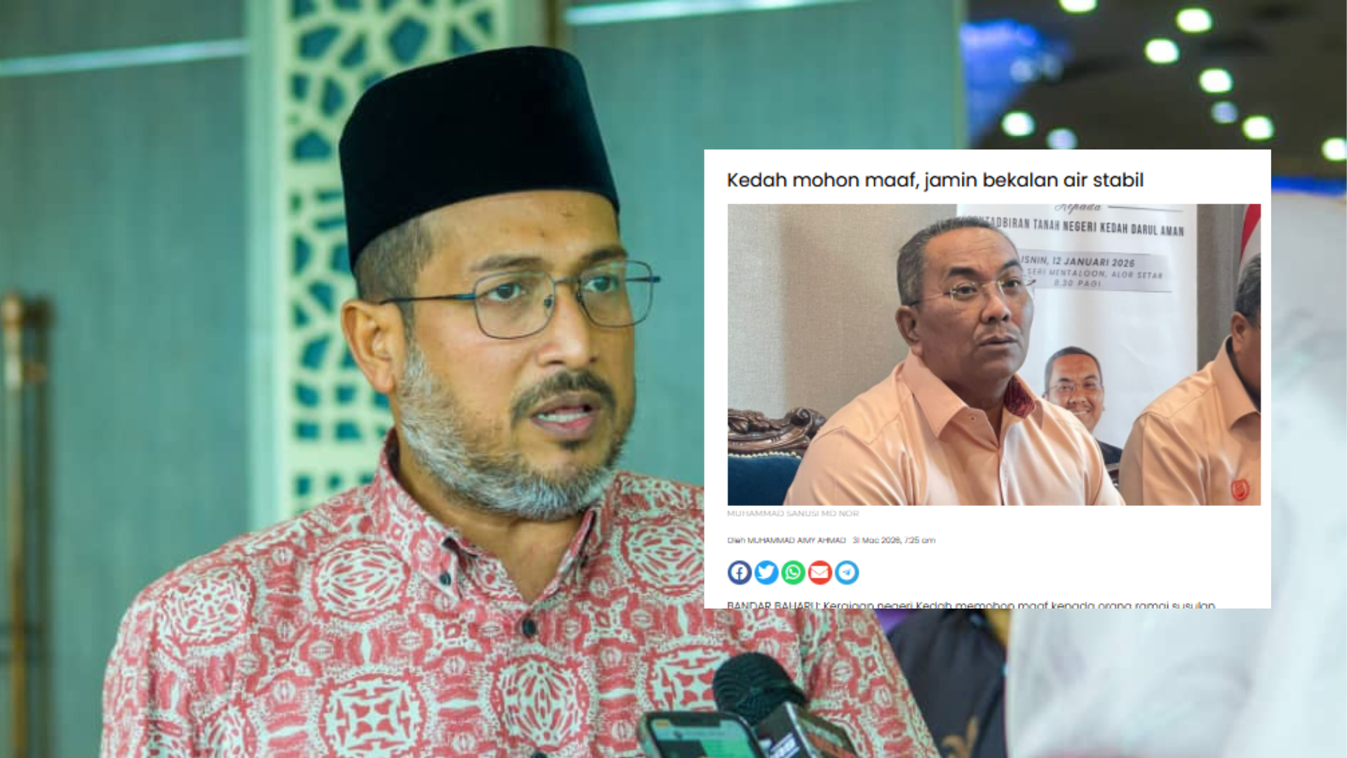 Masalah Bekalan Air: Kerajaan Negeri Kedah Tiada Pelan Jelas