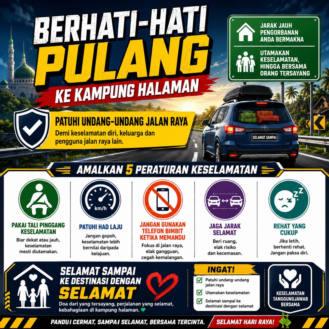 Utamakan Keselamatan Ketika Pulang Beraya Ke Kampung Halaman – Jalaluddin