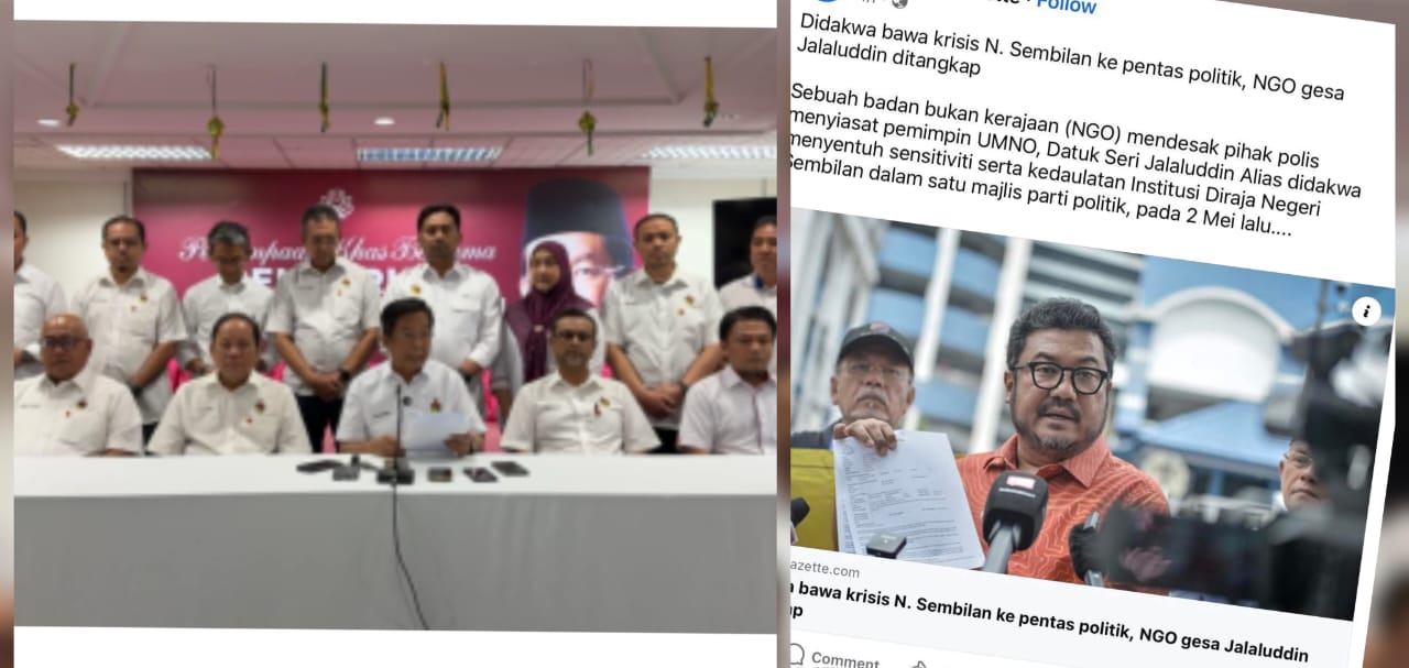 UMNO Negeri Sembilan Serah Isu Laporan Polis Kepada Pihak Berkuasa