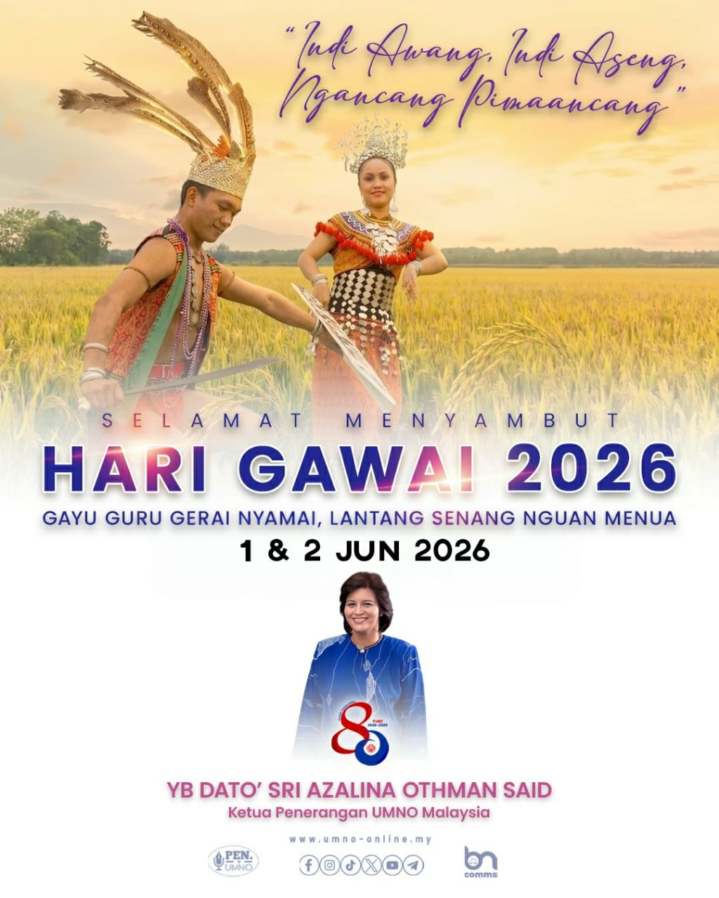 Kaamatan, Gawai Lambang Perpaduan Dan Kebersamaan Malaysia MADANI – Azalina