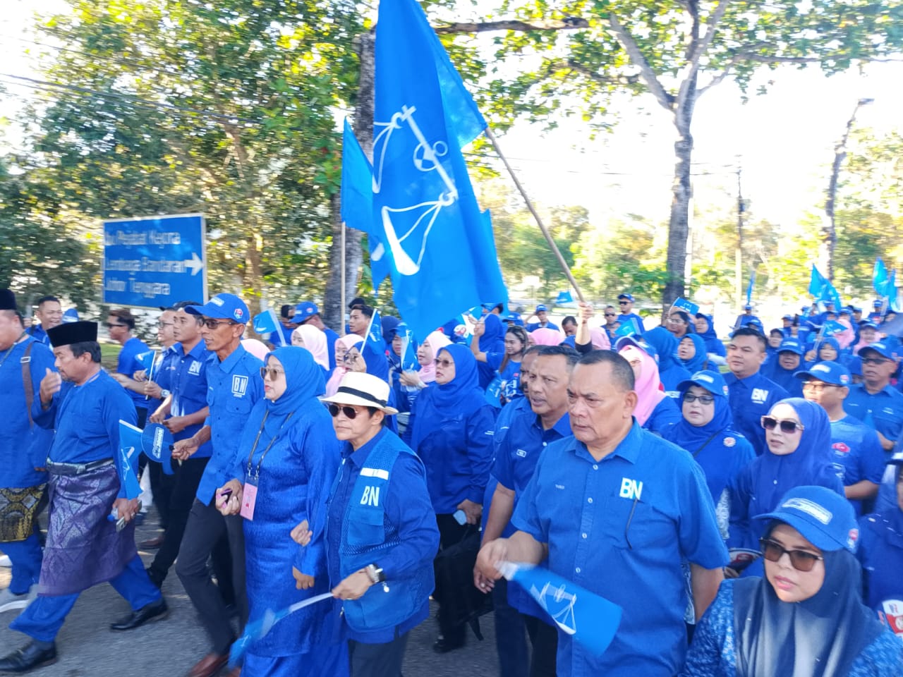 DUN Penawar Dibanjiri Gelombang Biru, Semangat BN Menyerlah