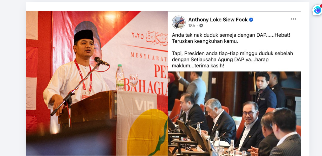 PRN: UMNO/BN Johor Tolak Dap Atas Prinsip, Bukan S