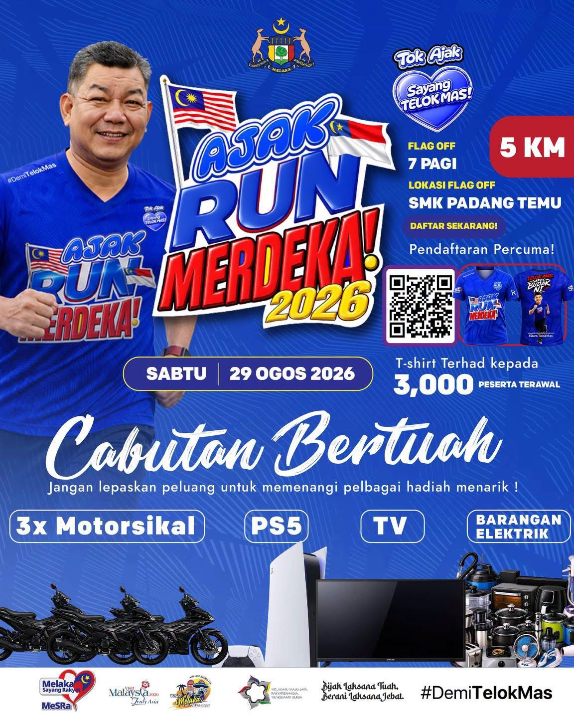 Telok Mas Anjur Program Sukan Sempena Bulan Kemerdekaan
